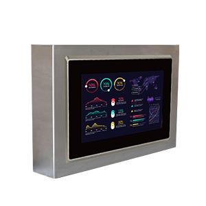 Boîtier inox économique pour écran, pc 8''