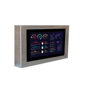 Boîtier inox 13.3'' pour panels PC et moniteurs