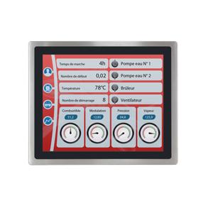  FEF120 - Écran Étanche en Inox Tactile Industriel - Tactile 12.1
